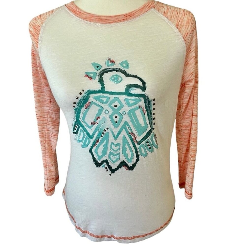 Ariat Women's New Size Small Free Bird Cloud Dancer Raglan Top
